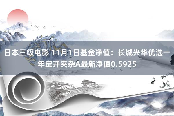 日本三级电影 11月1日基金净值：长城兴华优选一年定开夹杂A最新净值0.5925