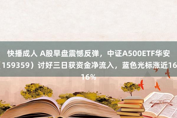 快播成人 A股早盘震憾反弹，中证A500ETF华安（159359）讨好三日获资金净流入，蓝色光标涨近16%