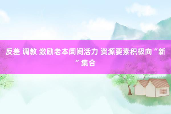 反差 调教 激励老本阛阓活力 资源要素积极向“新”集合