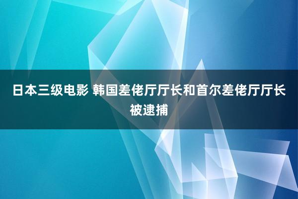 日本三级电影 韩国差佬厅厅长和首尔差佬厅厅长被逮捕