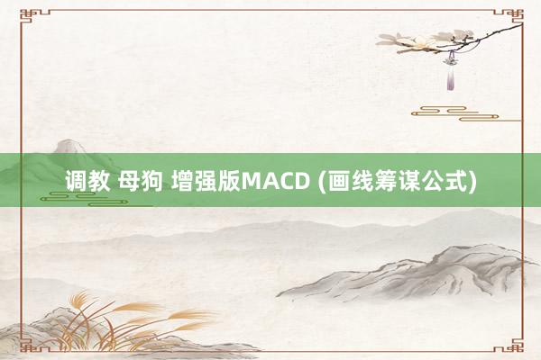 调教 母狗 增强版MACD (画线筹谋公式)