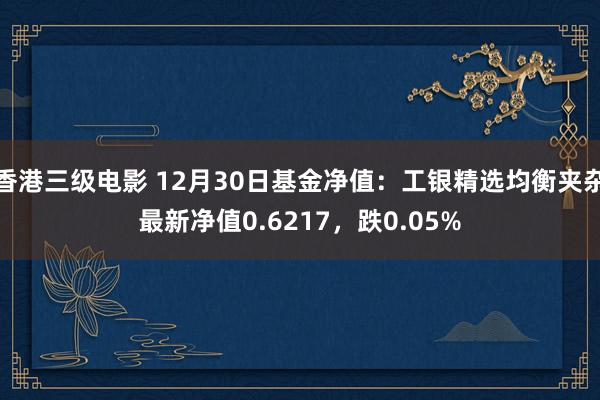 香港三级电影 12月30日基金净值：工银精选均衡夹杂最新净值0.6217，跌0.05%