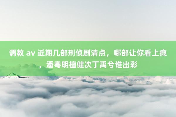 调教 av 近期几部刑侦剧清点，哪部让你看上瘾，潘粤明檀健次丁禹兮谁出彩